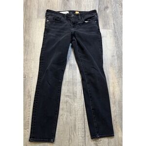 Pilcro and the Letterpress Stet Jeans Women's 28 Black Mid Rise Skinny Whiskered